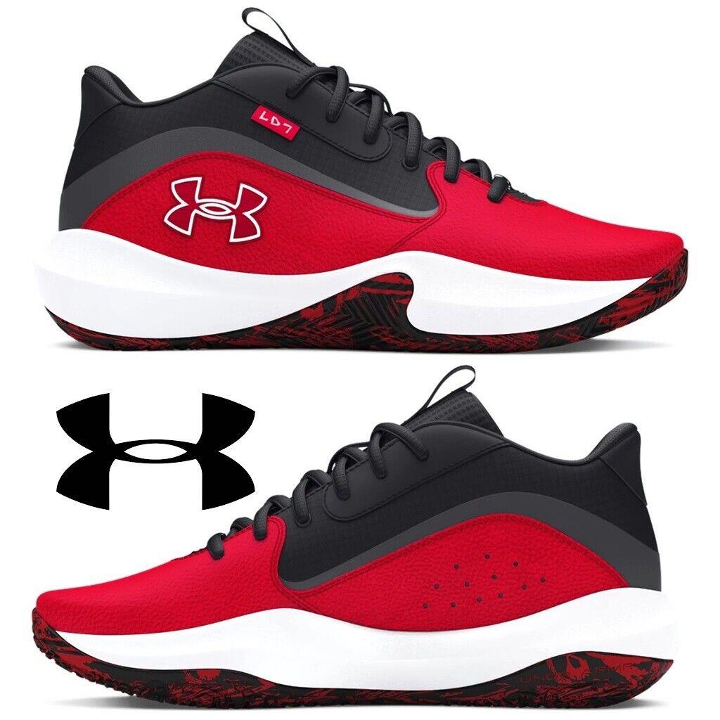 Under Armour Lockdown 7 Men`s Basketball Sneakers Running Training Workout Shoes