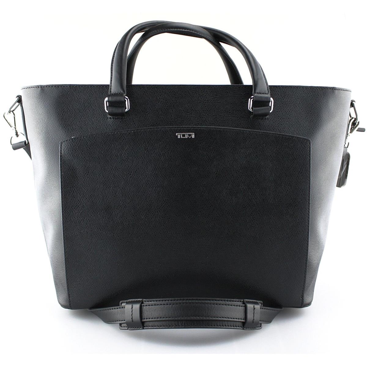 Women`s Tumi Sinclair `camila` Black Textured Coated Canvas Tote - 79392D