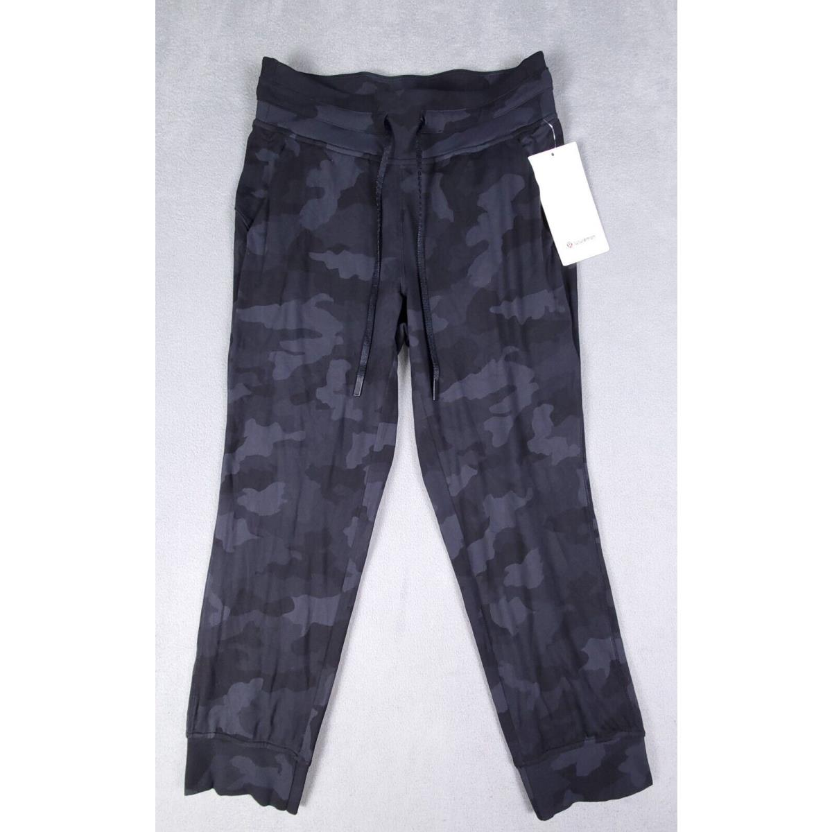 Lululemon Ready To Rulu Crop Jogger Sz 6 Black Gray Camo