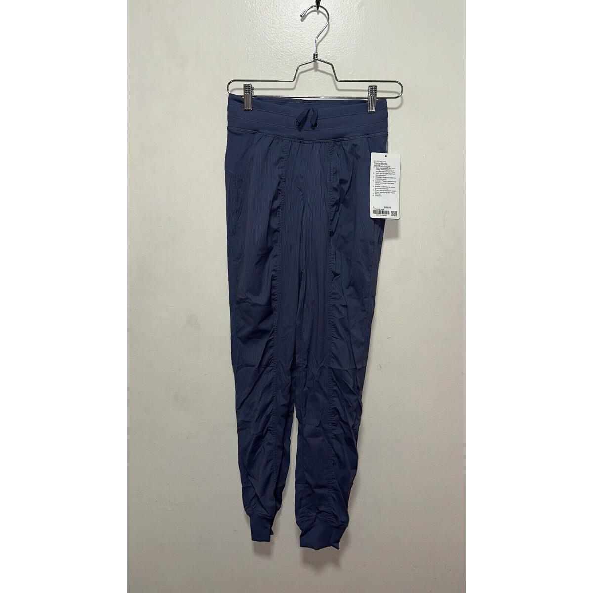 Lululemon Dance Studio Mid Rise Jogger Women Comfort Size 2 Sade Blue