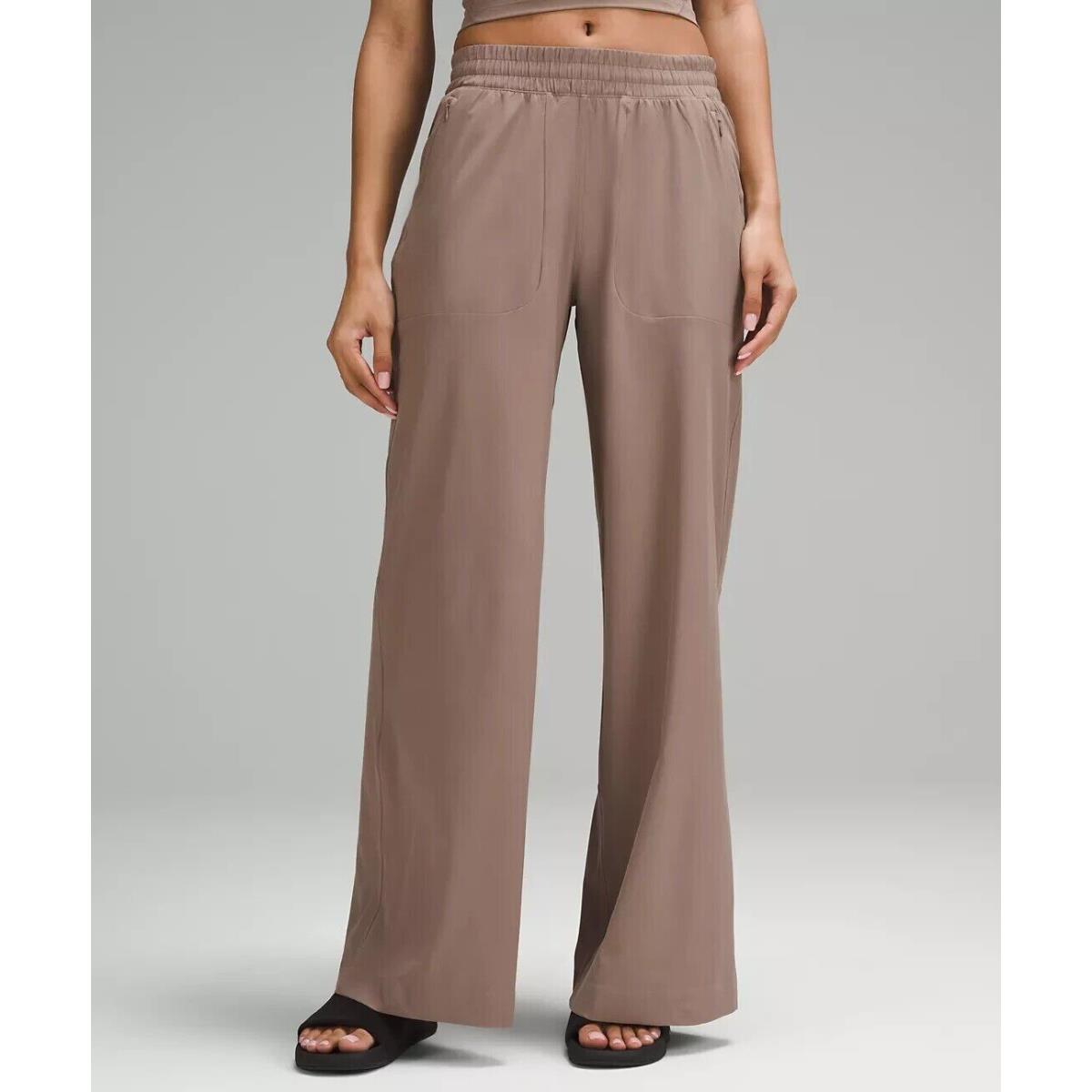 Lululemon Swift Mid-rise Wide-leg Pant Taupetastic Size 0