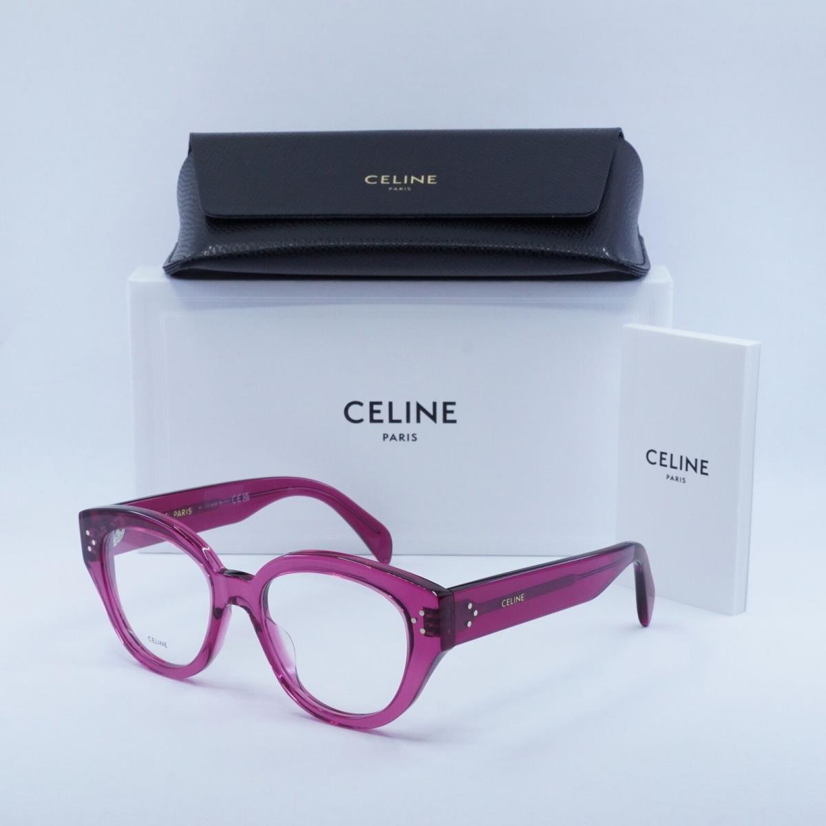 Celine CL50132I 081 Transparent Cherry 51mm Eyeglasses