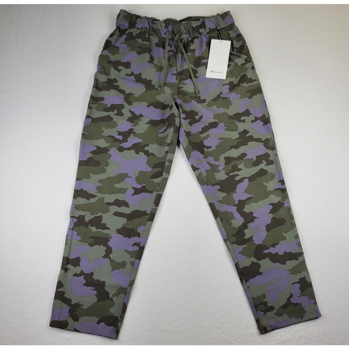 Lululemon Pants Womens 10 Camo Dusky Lavender Keep Moving High Rise Heritage 7/8