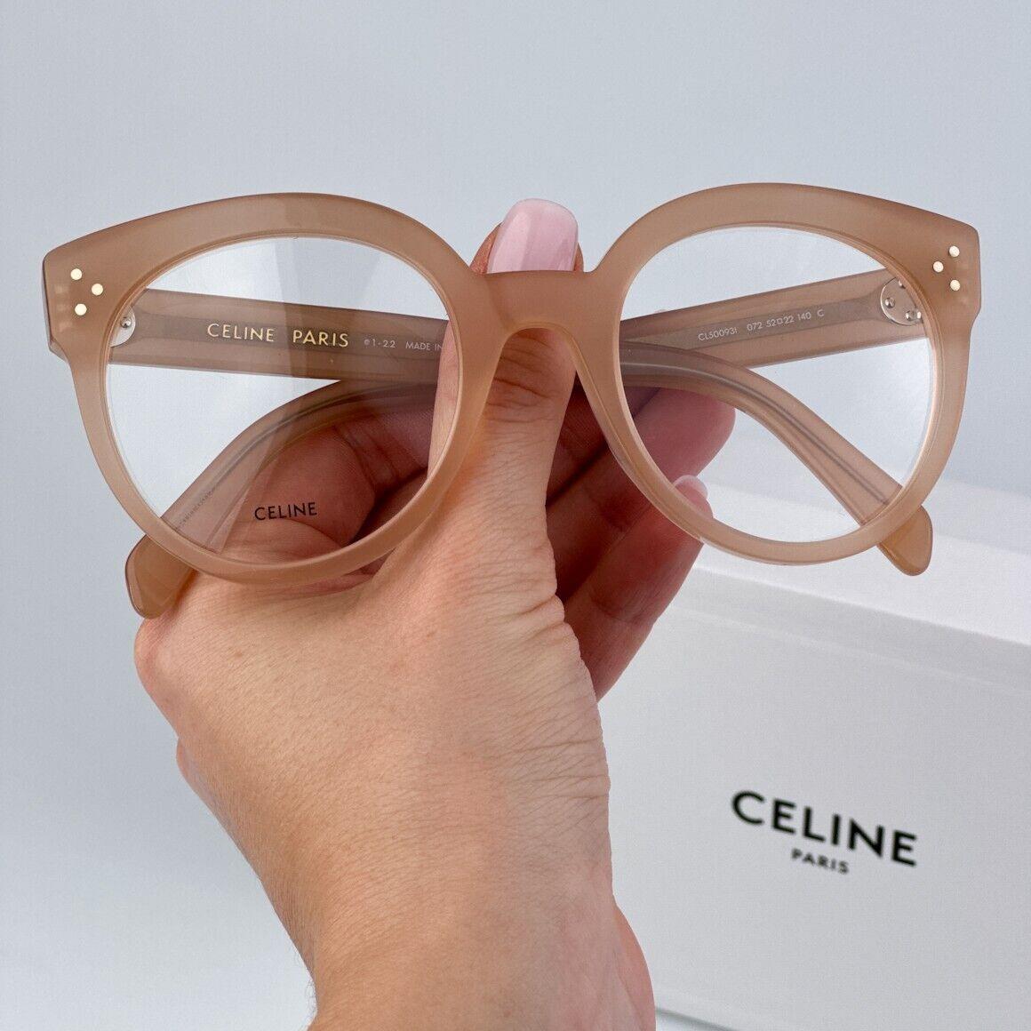 Celine CL50093I 072 Beige Demo Round Women Eyeglasses CL 50093I