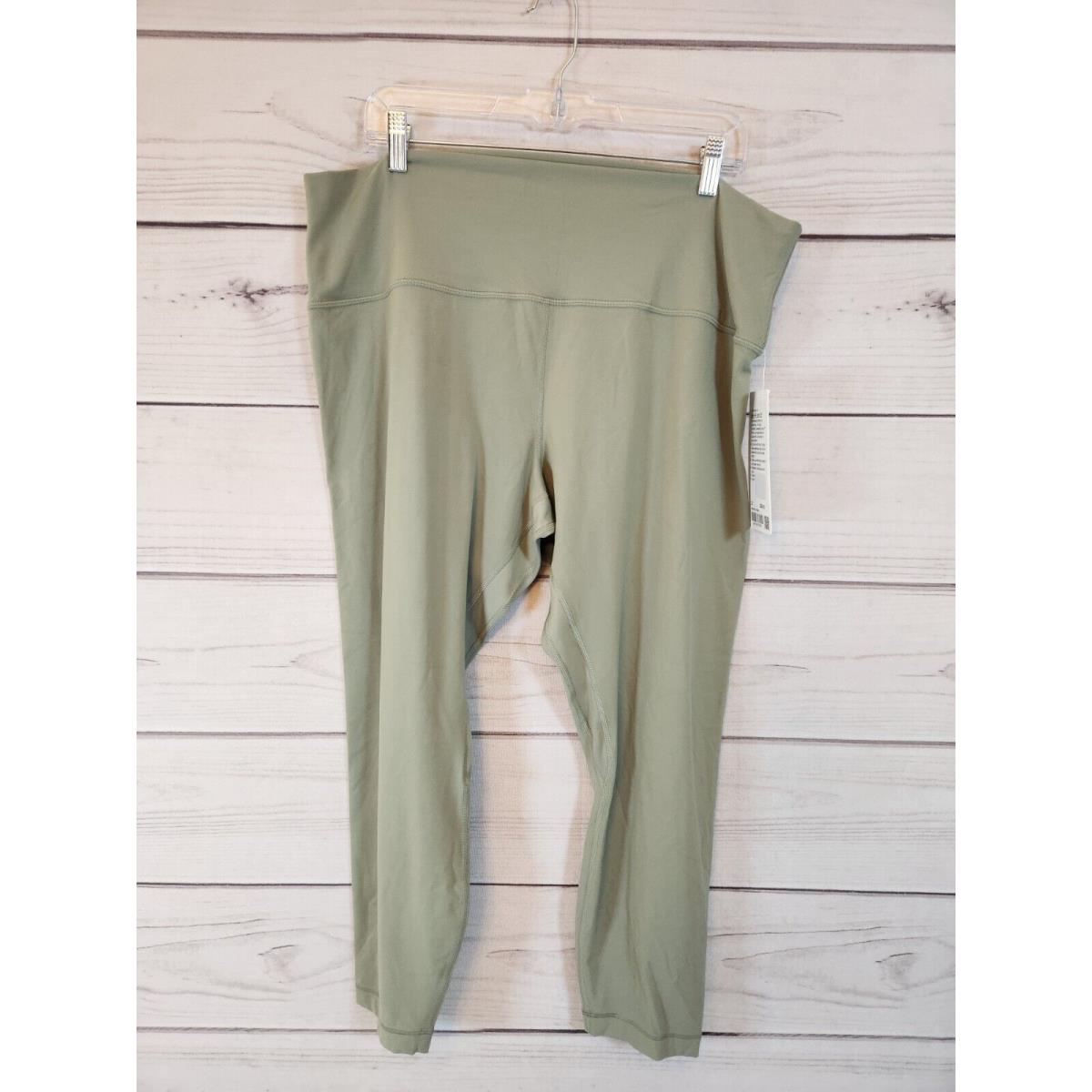 Lululemon Women`s High Rise Olive Green Align HR Pant 25 Legging Size 20