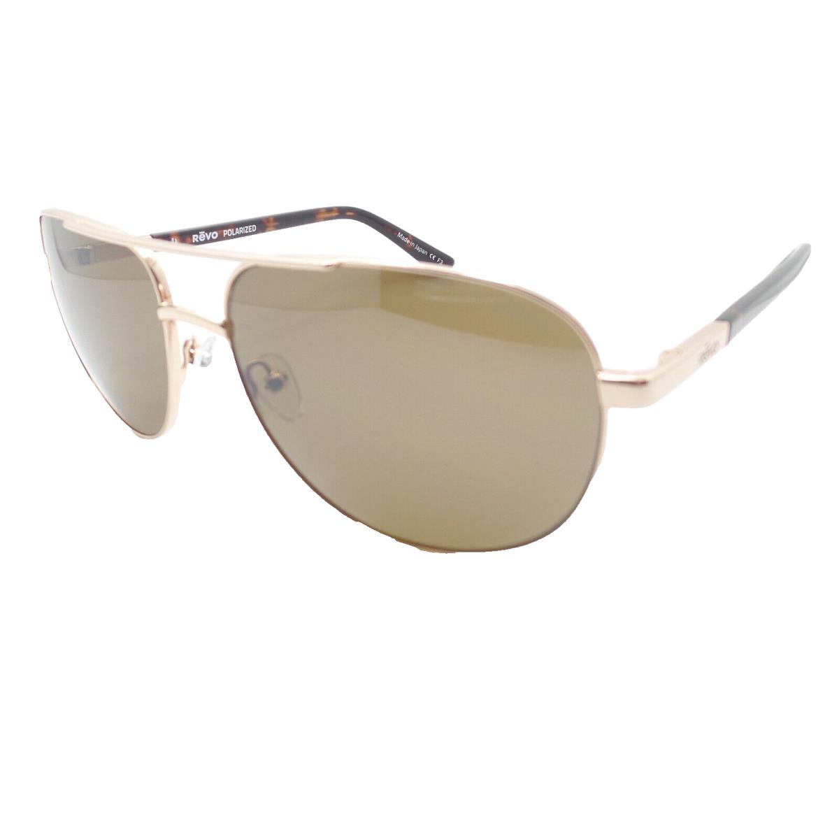 Revo Conrad Gold Tortoise Terra Mirror Polarized 59mm Sunglasses