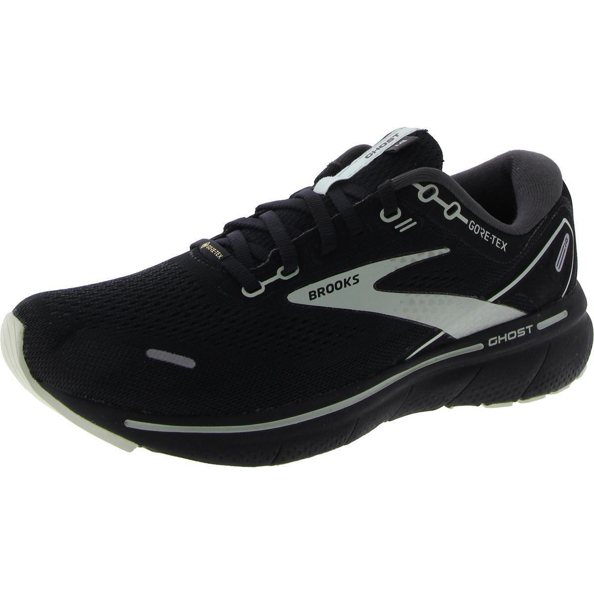 Brooks Womens Ghost 14 Gtx Knit Gym Trainers Running Shoes Shoes Bhfo 7706 - Black/Pearl/Aqua