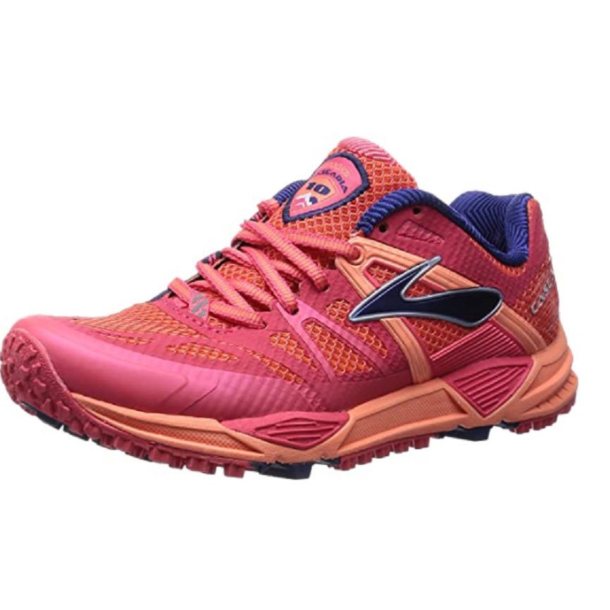 Brooks Womens Cascadia 10 624 Flamingo/creamsicle 120181 - Pink