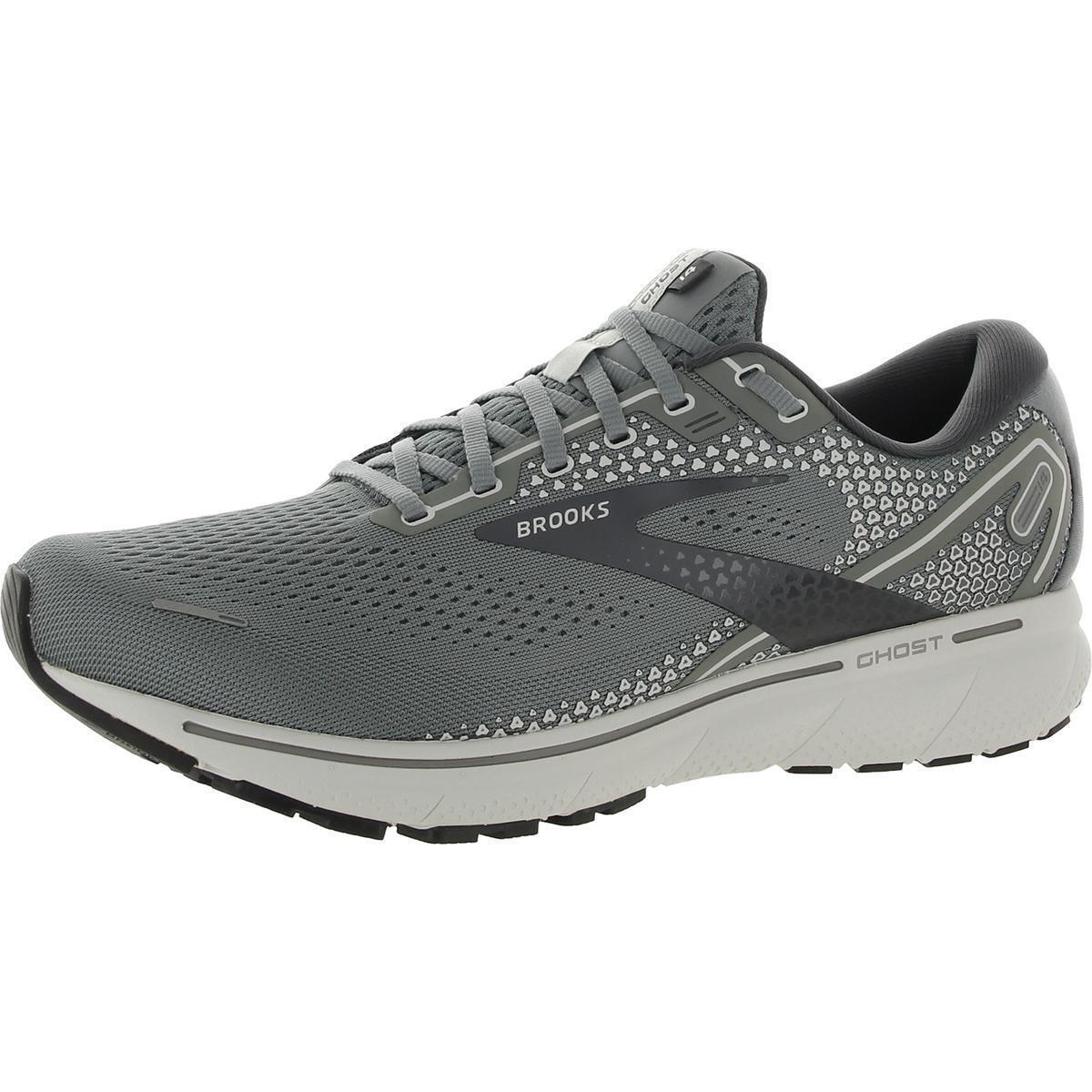 Brooks Mens Ghost 14 Gray Fitness Running Shoes Sneakers 10.5 Wide E Bhfo 6122 - Grey/Alloy/Oyster