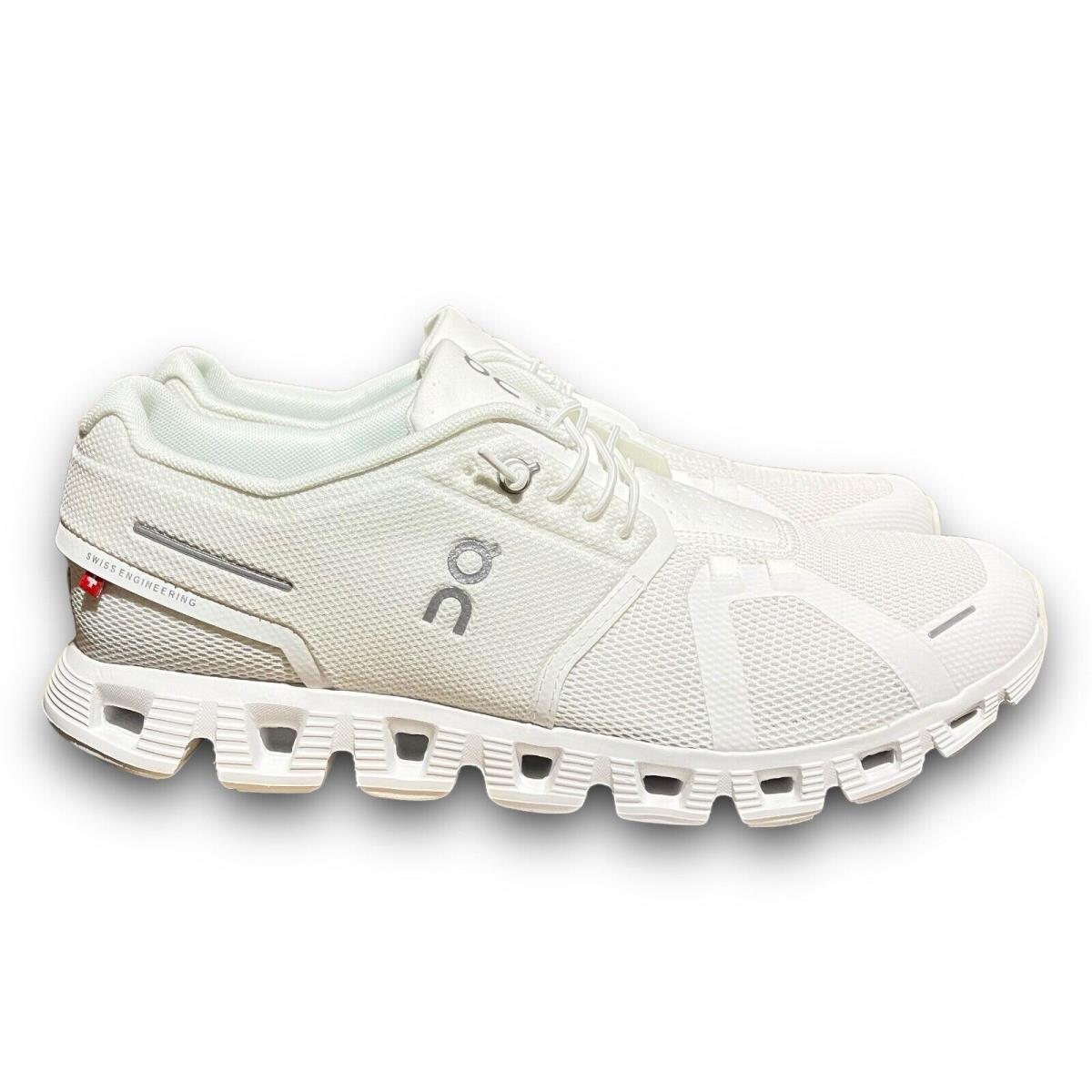 On Running Cloud 5 All White Triple White 59.98376 Mens 9 Running Sneakers