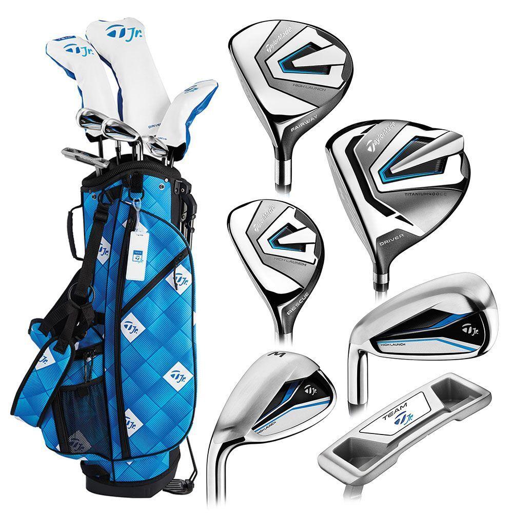 2024 Taylormade Boys Team Junior Full Set Ages 10-12 LH 7 Clubs + 1 Cart Bag