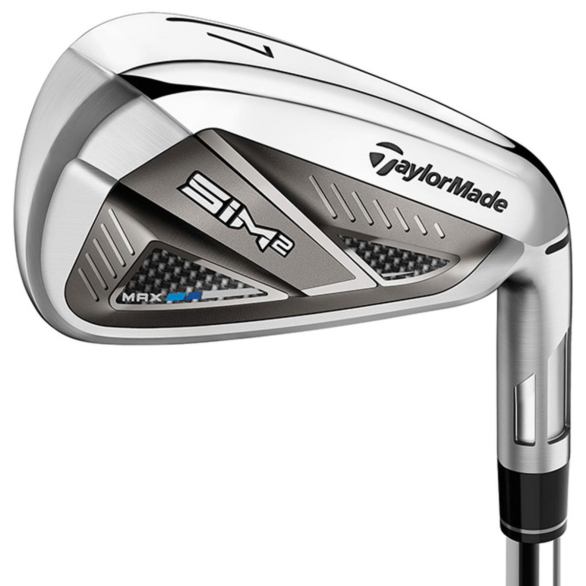 Taylormade SIM2 Max Iron Set - Graphite Shaft - RH - 5-PW AW - Regular Flex - Silver