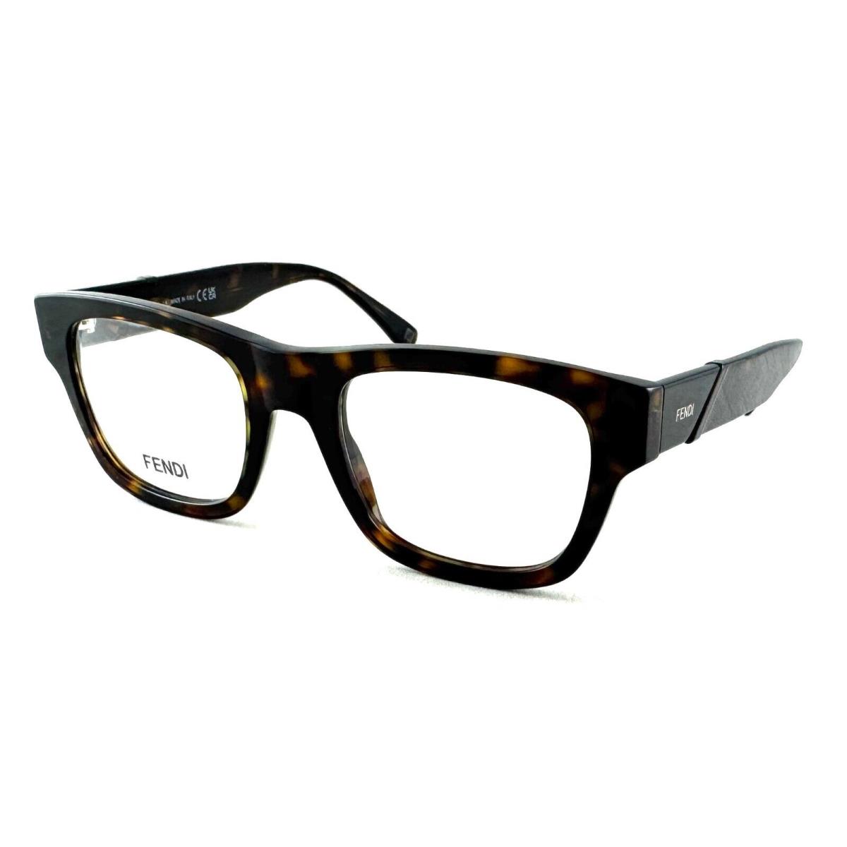 Fendi FE50089I FE 50089I 052 Tortoise/black Frame Eyeglasses 53-21-150