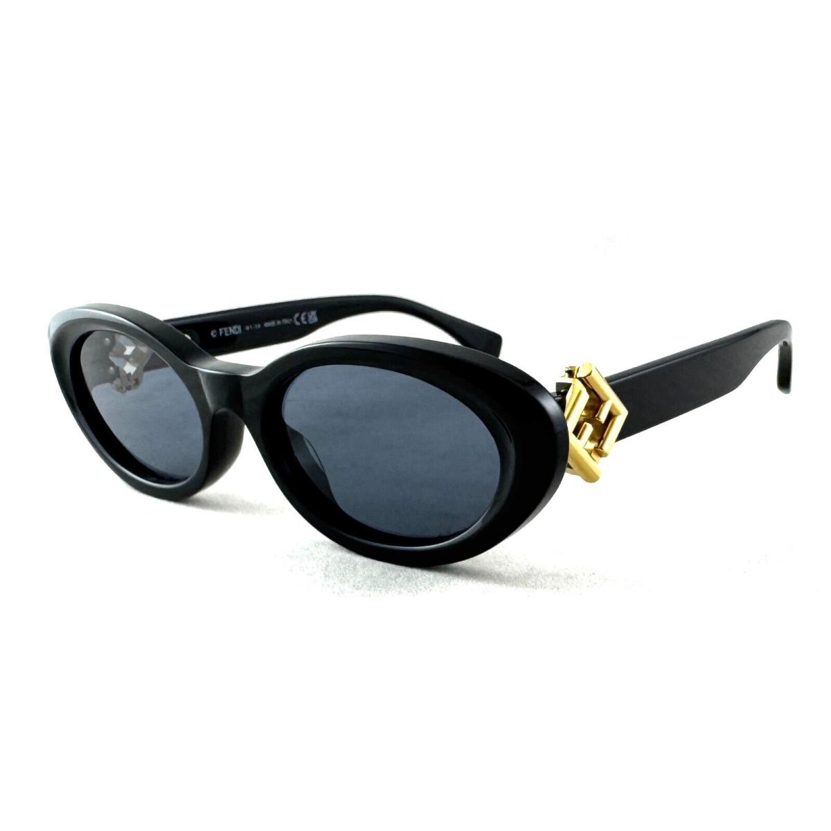 Fendi FE40140U FE 40140U 01A Black Sunglasses 53-18-135