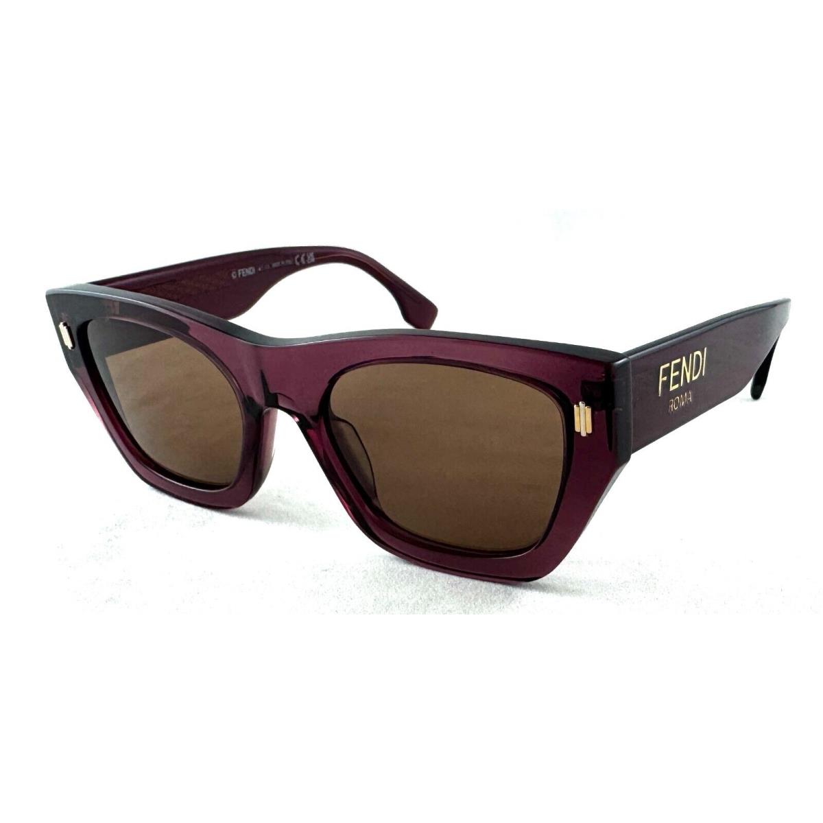 Fendi FE40100I FE 40100I 81E Violet Sunglasses 53-20-145