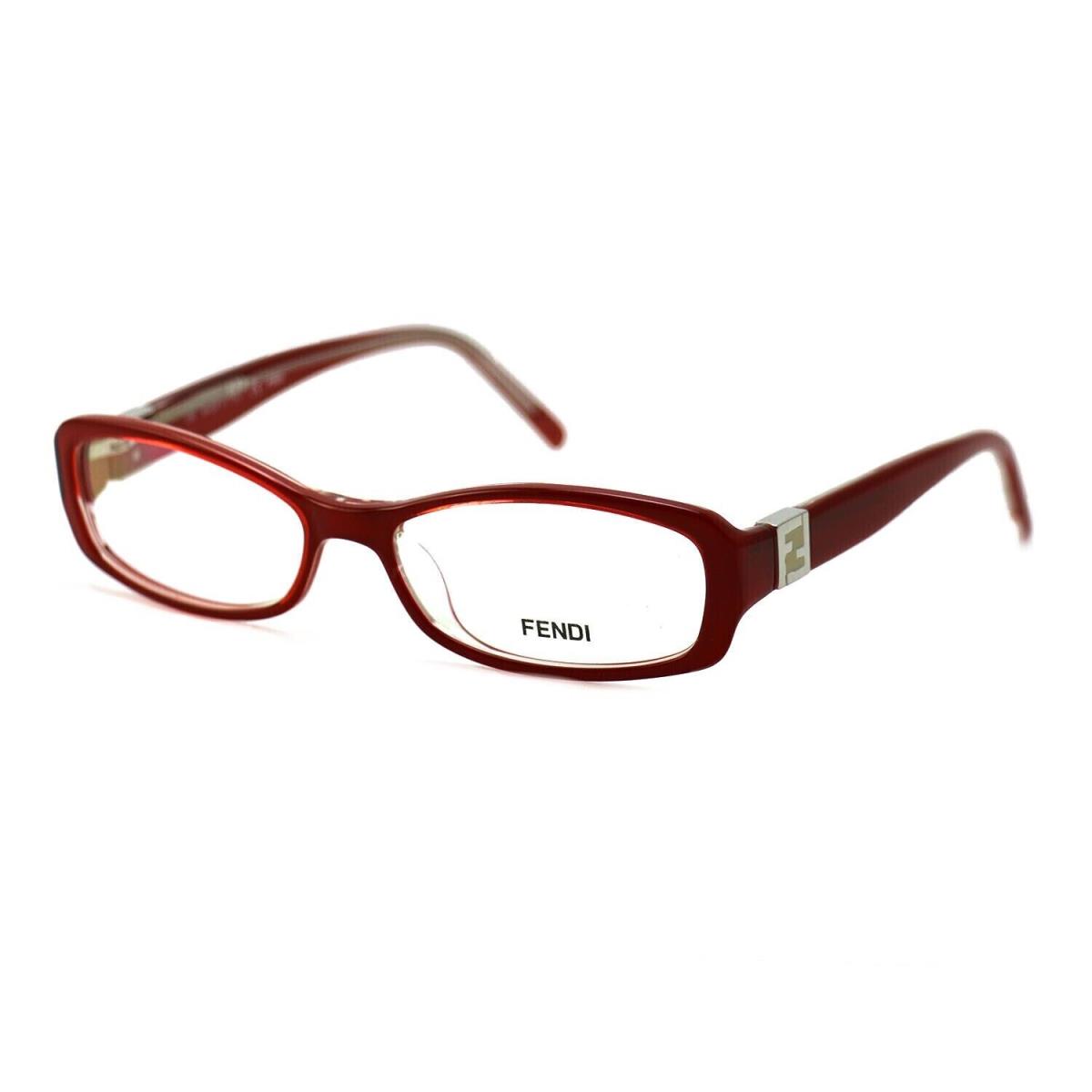 Fendi Women`s F996 604 Red Oval Eyeglasses Frames 51 x 15 x 135