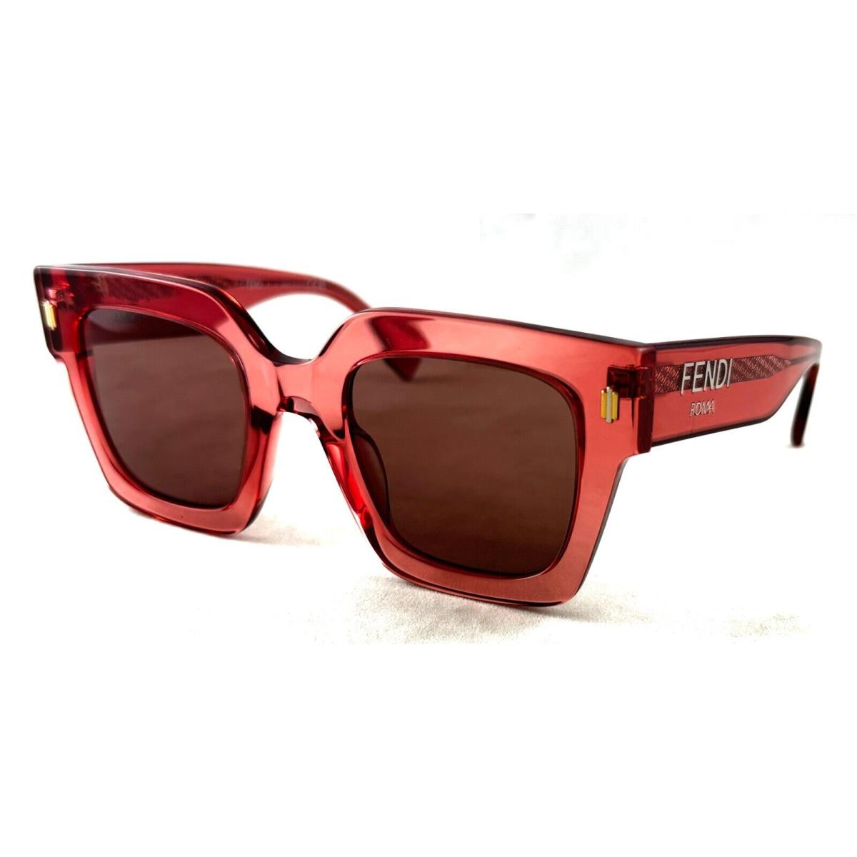 Fendi FE40101I FE 40101I 72S Brown Sunglasses 50-23-145