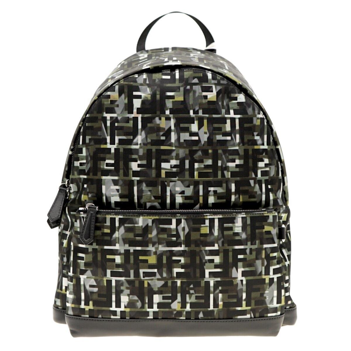 Fendi Backpack FF Camouflage Multicolor Nylon