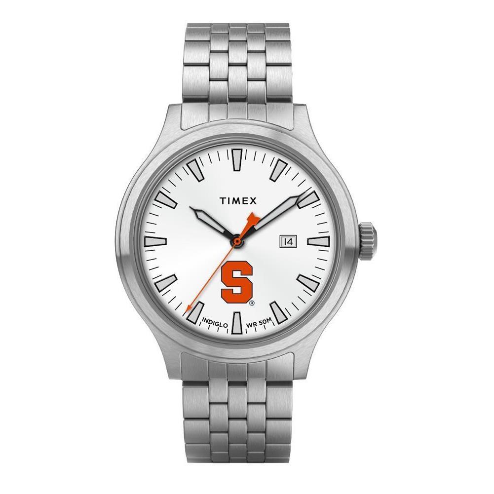 Timex Men`s Syracuse University Watch Stainless Steel Top Brass