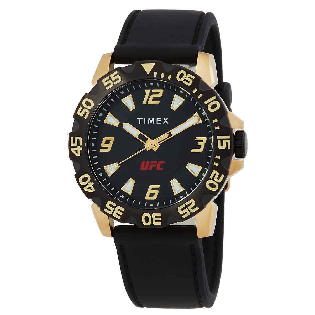 Timex Ufc Champ Quartz Black Dial Men`s Watch TW2V84400