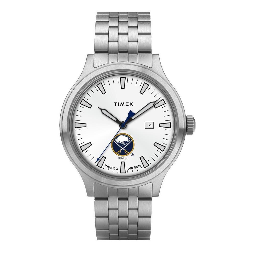 Timex Men`s Buffalo Sabres Watch Stainless Steel Top Brass