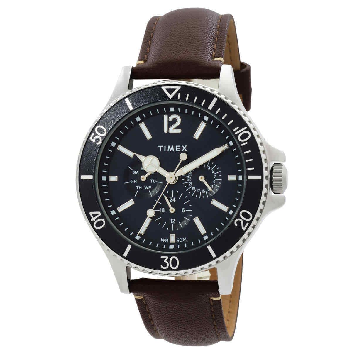 Timex Harborside Multifunction Quartz Blue Dial Men`s Watch TW2U13000