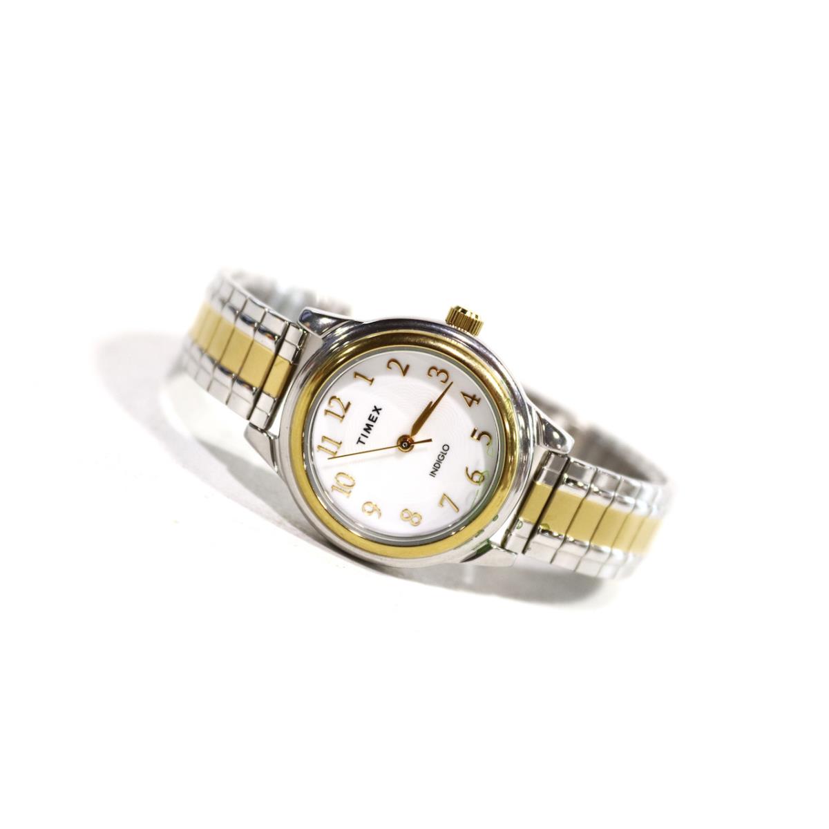 Timex Women s Classic 28mm Two-tone Watch Stainless Steel Expansion Band