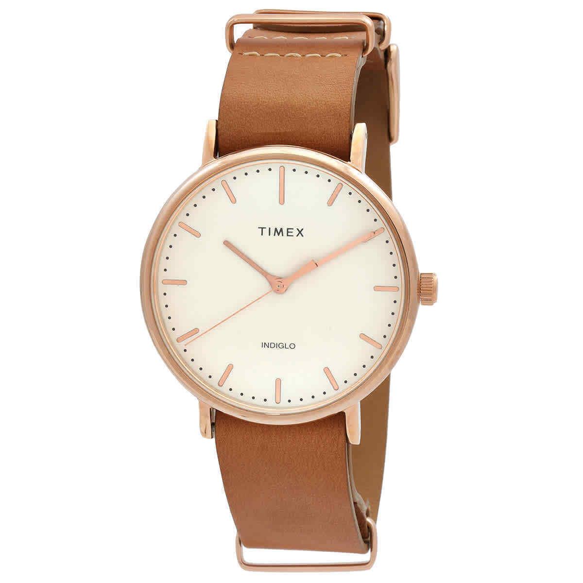 Timex Fairfield Quartz White Dial Unisex Watch Tw2p91200