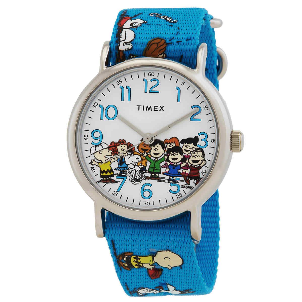 Timex Weekender x Peanuts Quartz White Dial Men`s Watch TW2W19400GP