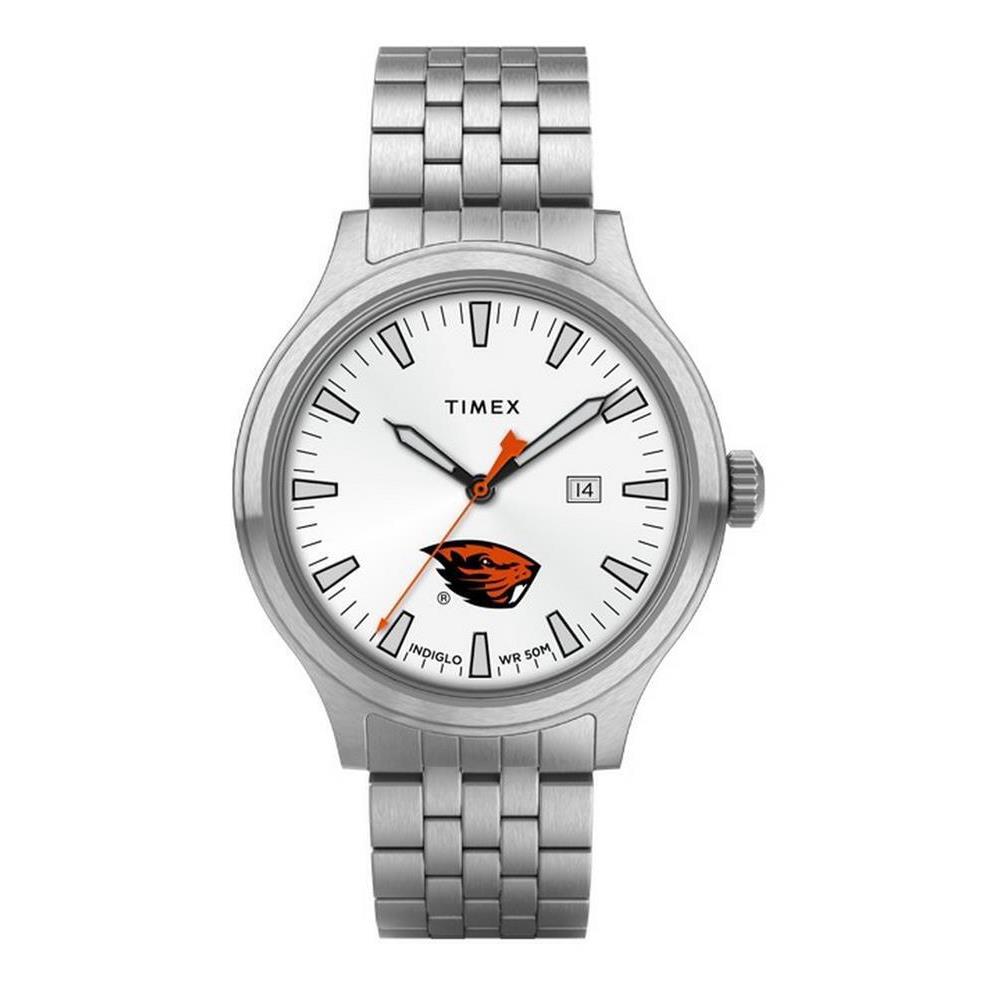 Timex Men`s Oregon State Beavers Watch Stainless Steel Top Brass