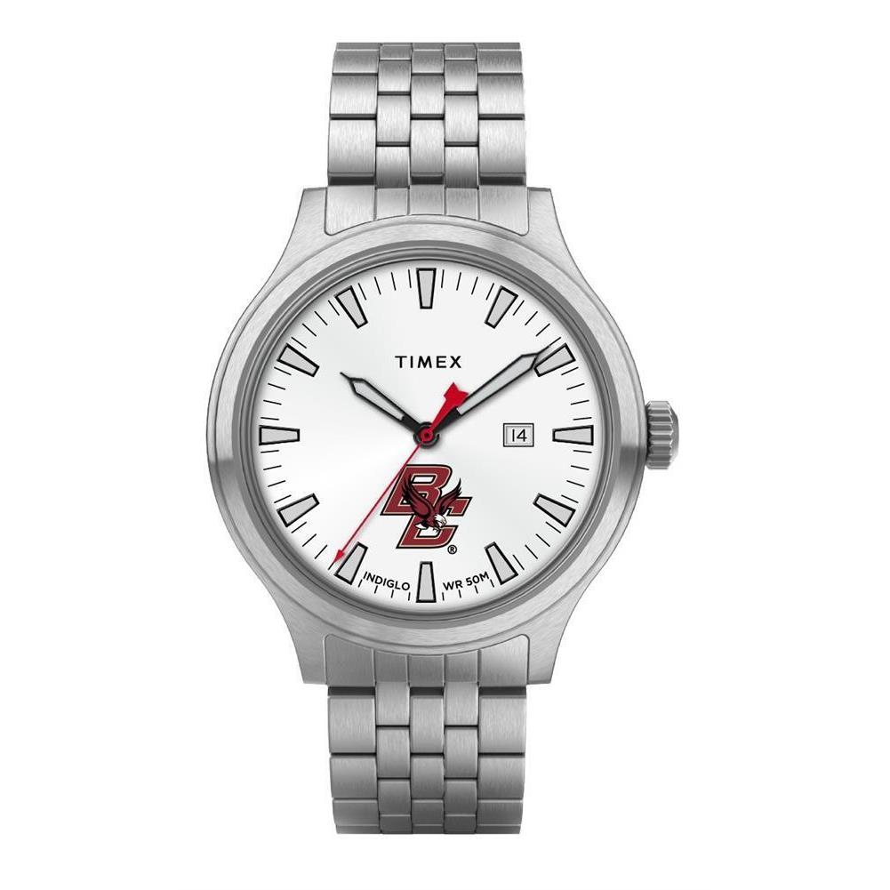 Timex Men`s Boston College BC Watch Stainless Steel Top Brass