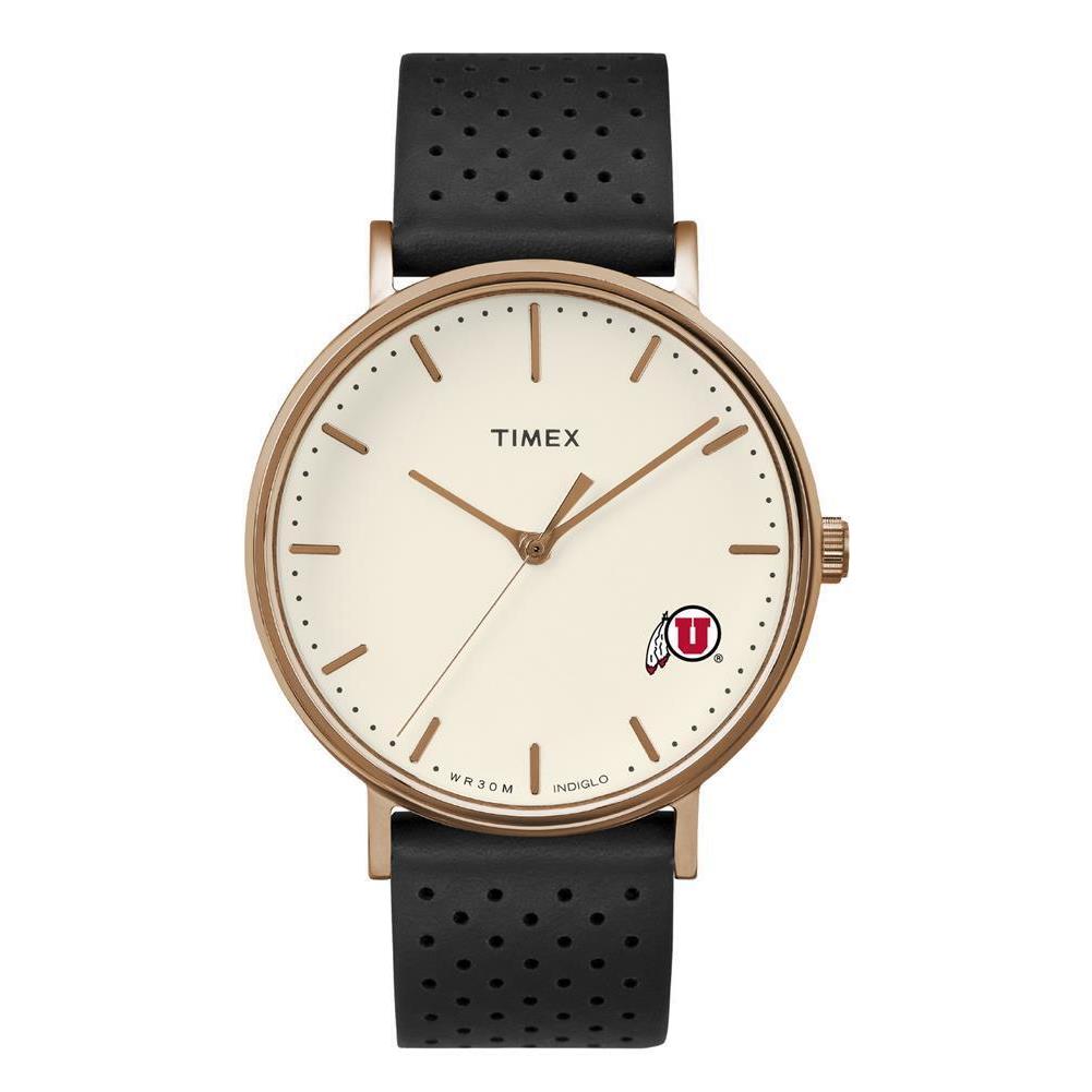 Ladies Timex University of Utah Utes Watch Rose Gold Grace Watch