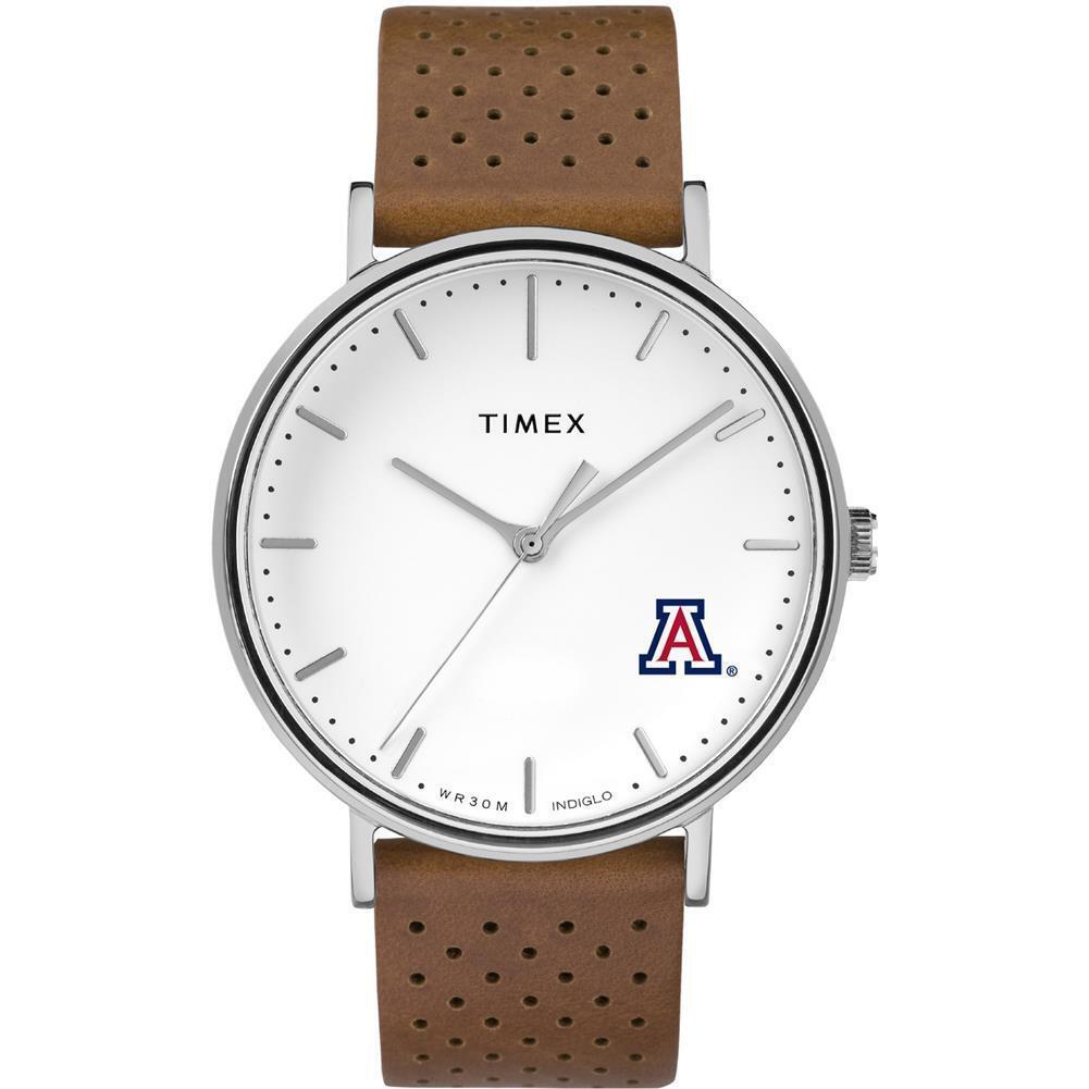 Womens Timex Arizona Wildcats Watch Bright Whites Leather