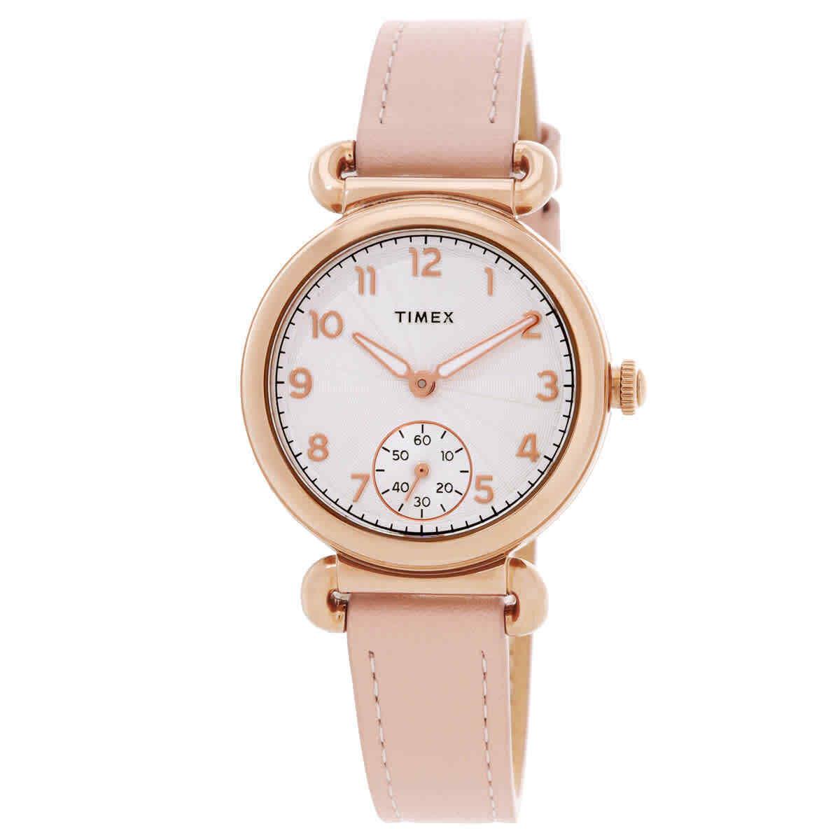 Timex Model 23 Quartz Silver Dial Ladies Watch TW2T88400VQ