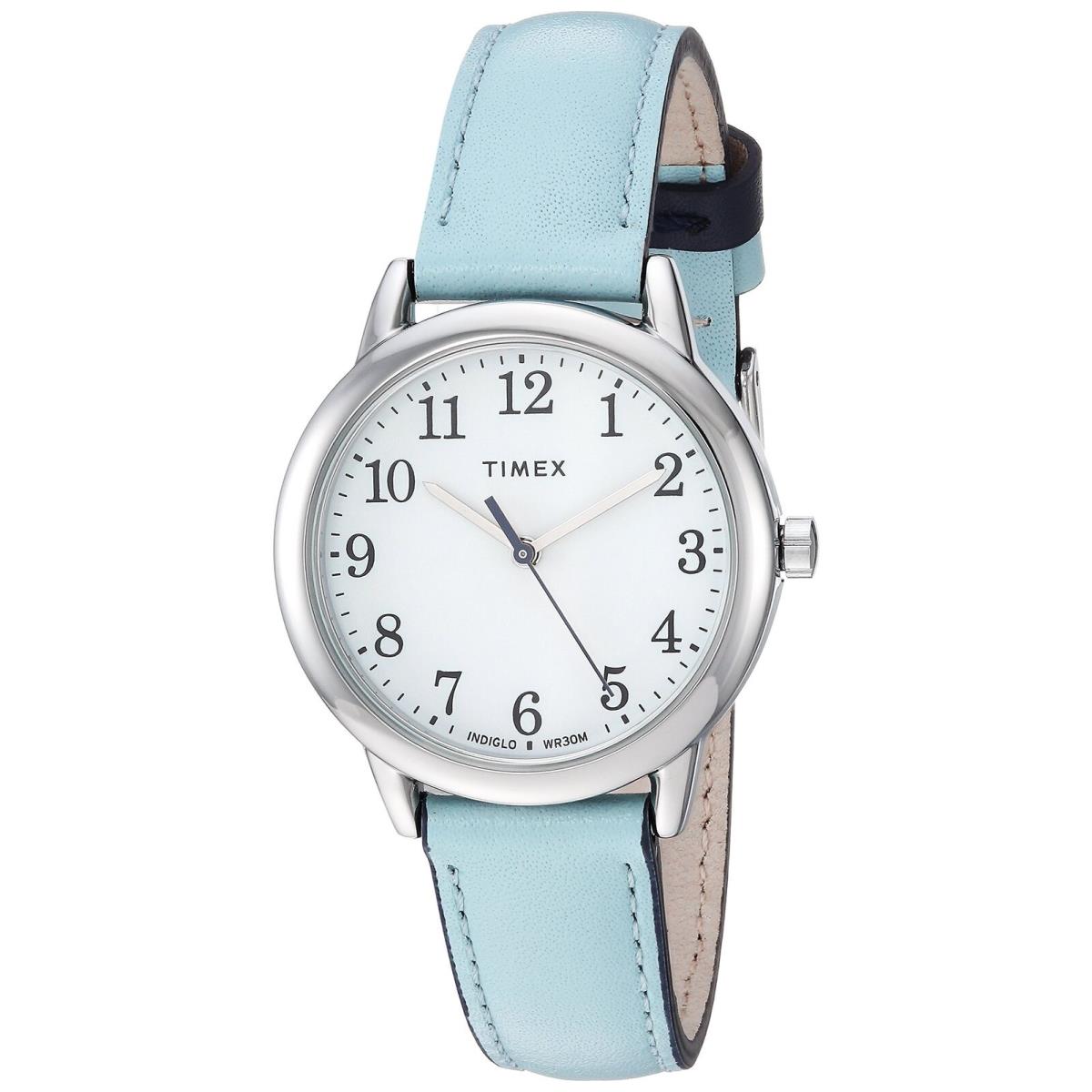 Timex Women`s Easy Reader 30mm Watch Silver-tone Case White Dial with