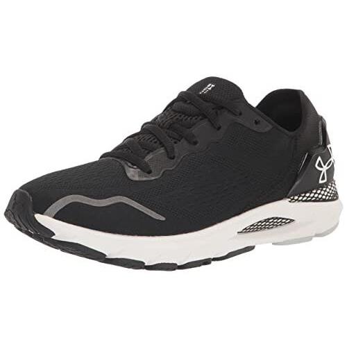 Under Armour Women`s Hovr Sonic 6 Running Shoe Black/black/white Size 7 - Black, White