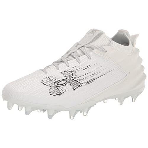 3026330 Under Armour Men`s Blur Smoke 2.0 Mold Shoe White/white/metallic Silver