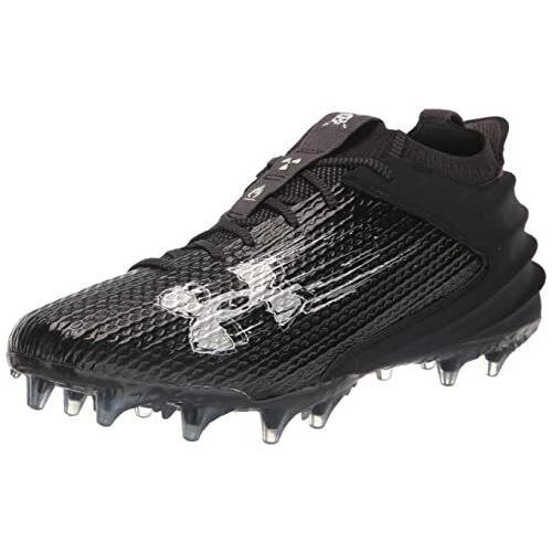 3026330 Under Armour Men`s Blur Smoke 2.0 Mold Cleat Black/black/black Size 13