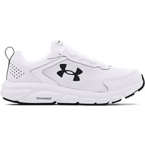 Under Armour Women`s UA Charged Assert 9 Running Shoes White/white/black - 30248 - White-White-Black