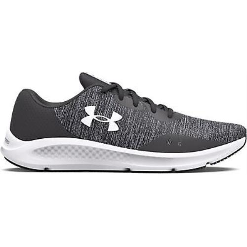 Under Armour Men`s UA Charged Pursuit 3 Twist Jet Gray/jet Gray/white - 3025945 - Jet Gray-Jet Gray-White