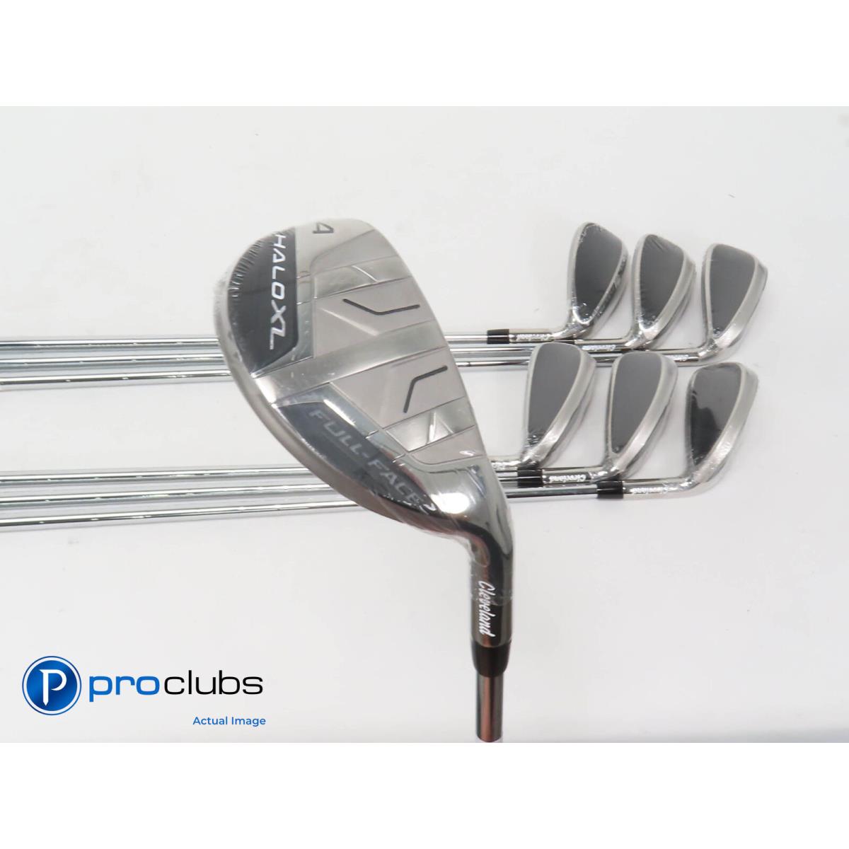 Cleveland Halo XL Fullface 4-PW Iron Set - Kbs Lite Stiff Flex Steel 407728