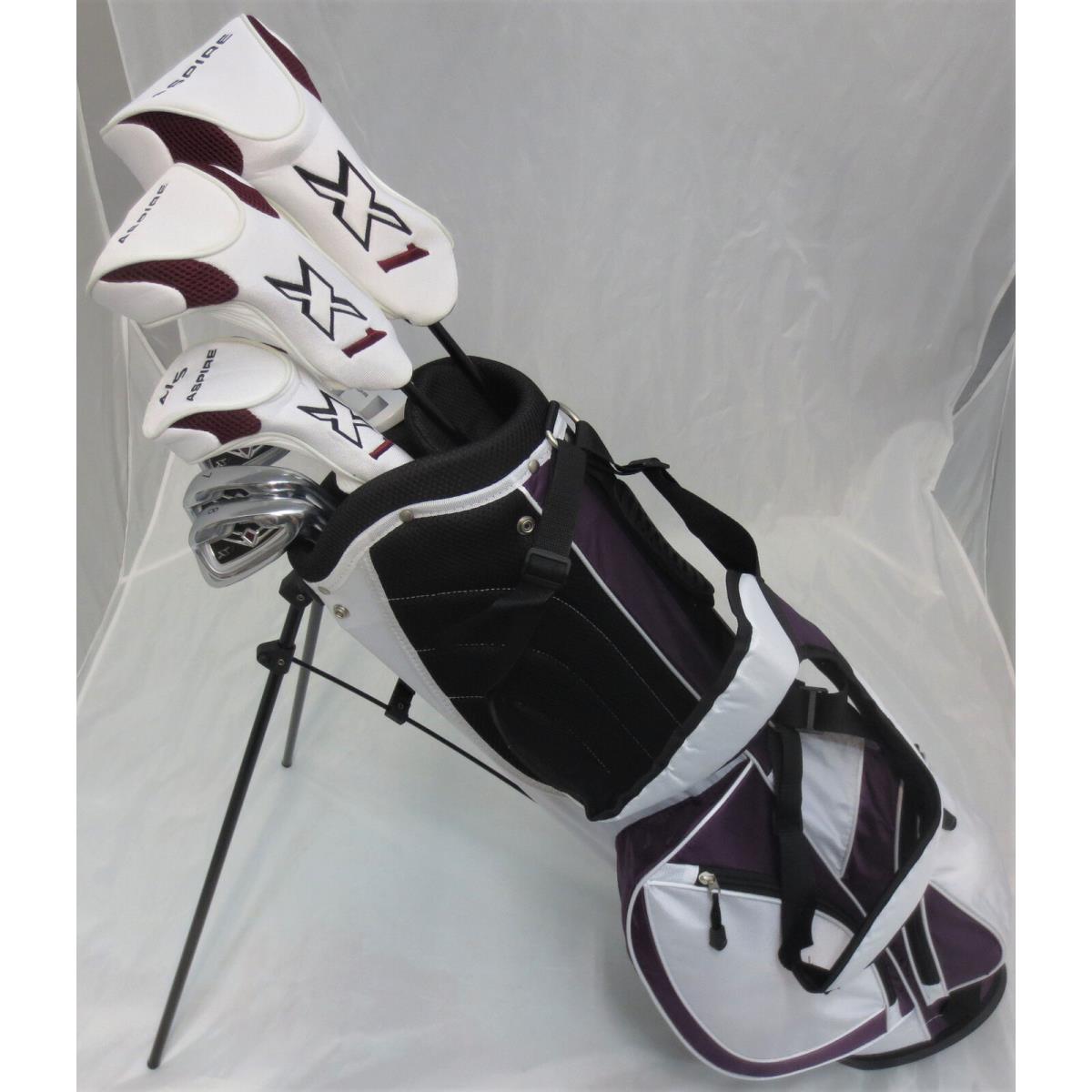 Ladies Golf Set Driver Wood Hybrid Irons Putter Womens Graphite Clubs Bag