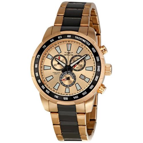 Invicta 1557 Sport Dive Chronograph Two-tone Gold Plated Men s Watch