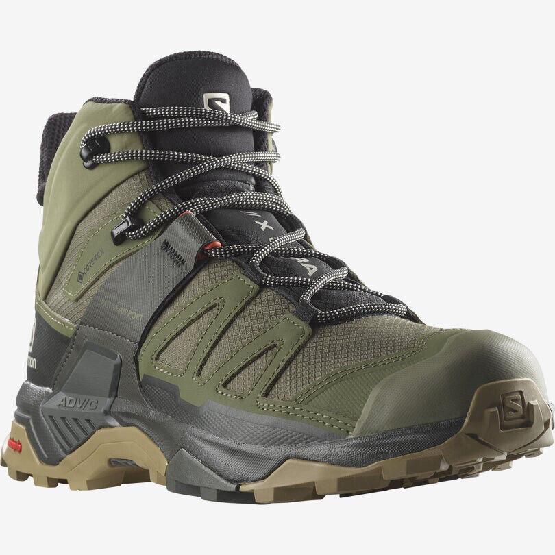 Salomon Men`s X Ultra 4 Mid Gtx - Deep Lichen Green - 12.0