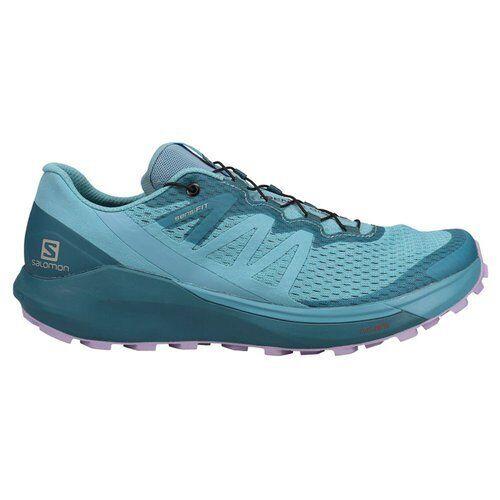 Salomon Women`s Sense Ride 4 Trail Running Shoe Delphinium Blue/mallard Blue/lav