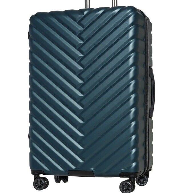 Kenneth Cole 28in Green Striped Expandable Hardcase 8 Wheel Spinner