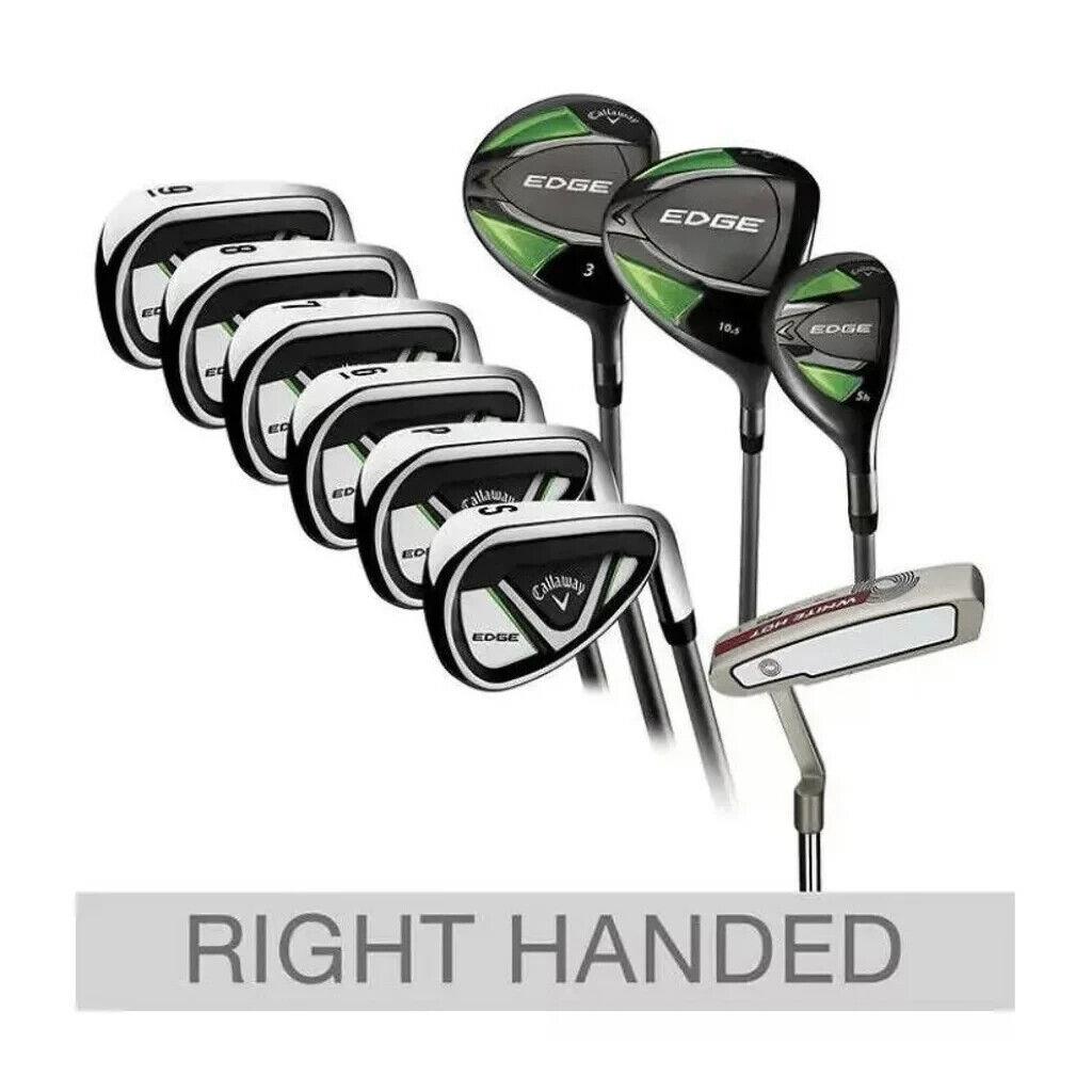 Callaway Edge 10-Piece Men`s Graphite Golf Club Set Green - Black