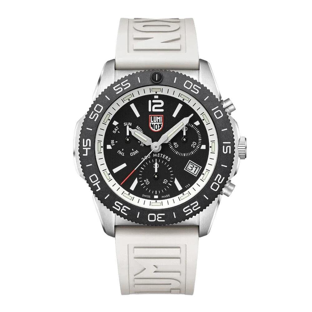 Luminox Pacific Diver Chrono 44MM White Rubber Men`s Watch XS.3141