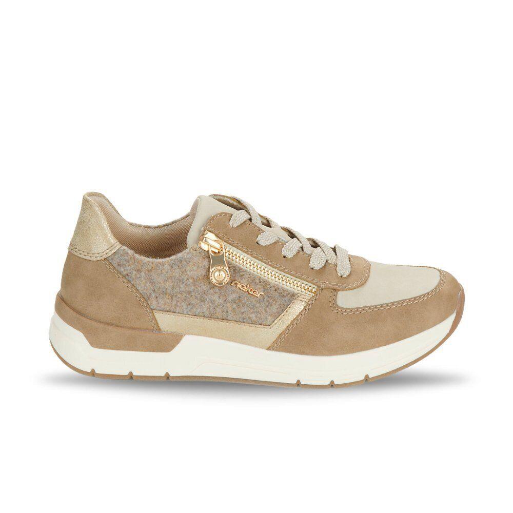 Rieker Women`s Destiny 58902-64 Sneaker - Fango/ginger/gold/wood