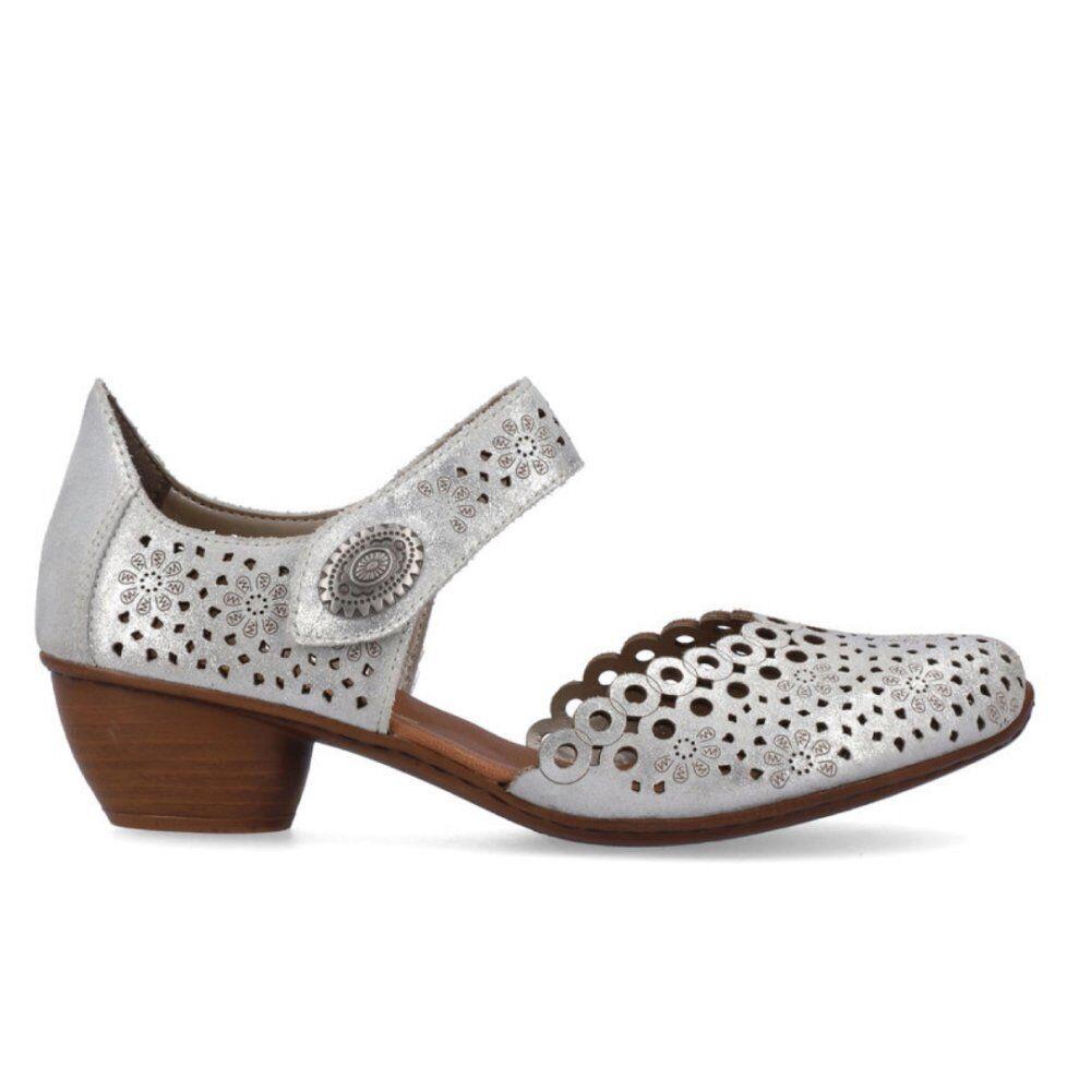 Rieker Women`s Mirjam 53 Heel 43753-90 - Silver